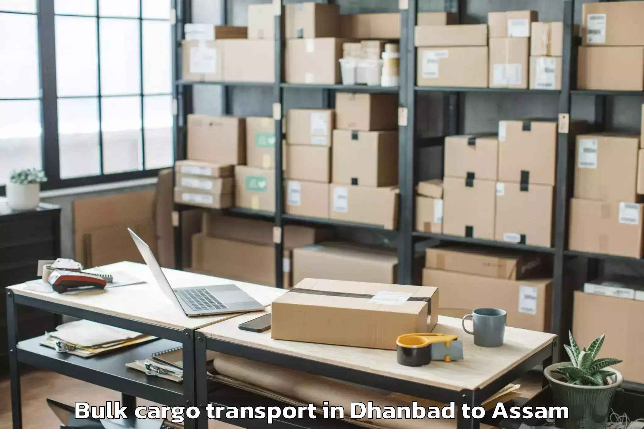 Dhanbad to Salonibari Airport Tez Bulk Cargo Transport